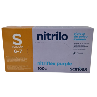 Guantes de Nitrilo S/POLVO NITRIFLEX 3.5G BLANCO -S